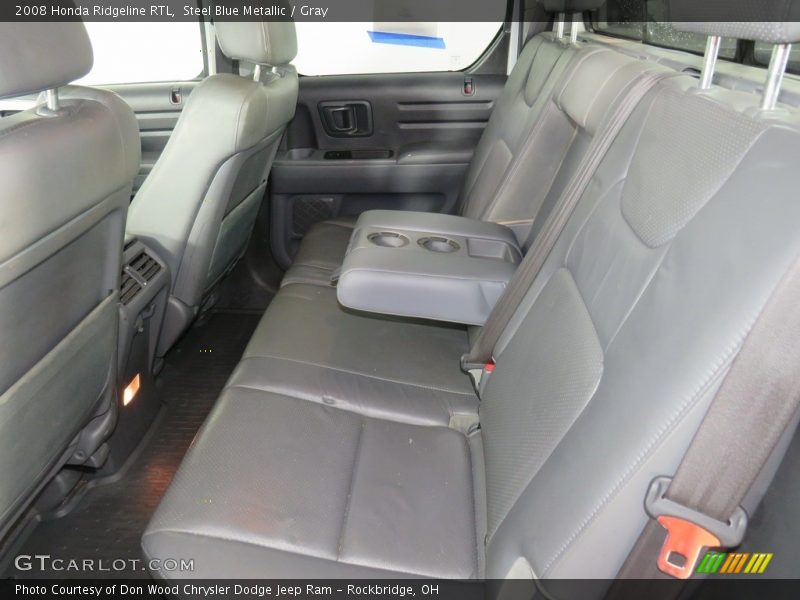 Steel Blue Metallic / Gray 2008 Honda Ridgeline RTL