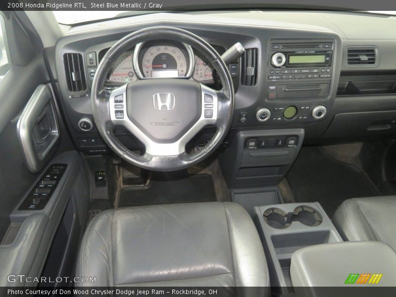 Steel Blue Metallic / Gray 2008 Honda Ridgeline RTL