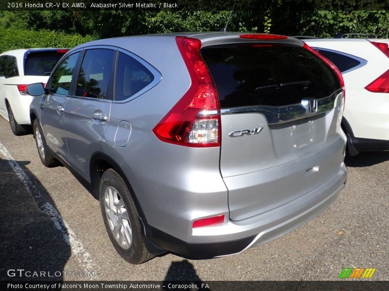 Alabaster Silver Metallic / Black 2016 Honda CR-V EX AWD