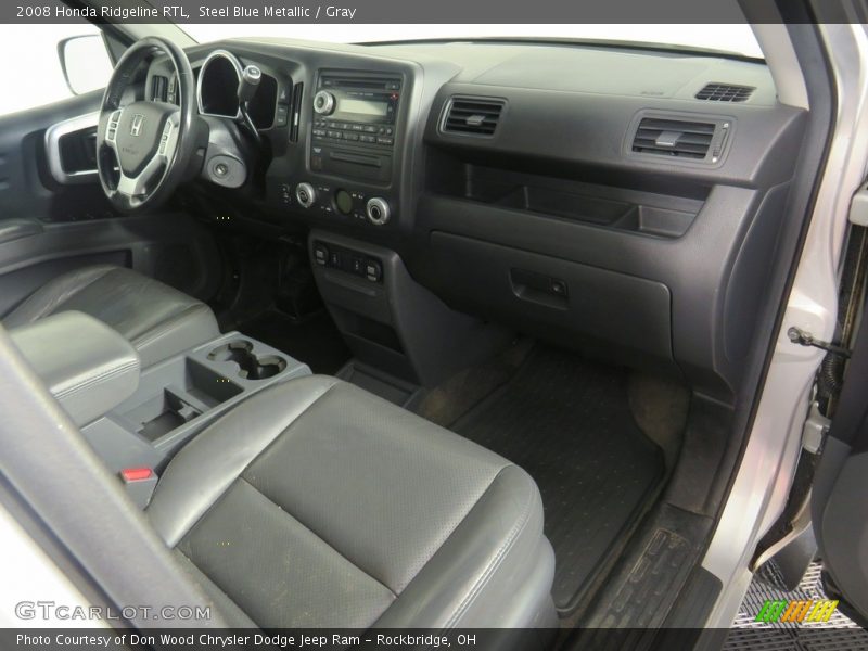 Steel Blue Metallic / Gray 2008 Honda Ridgeline RTL