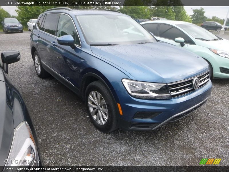 Silk Blue Metallic / Titan Black 2018 Volkswagen Tiguan SE 4MOTION