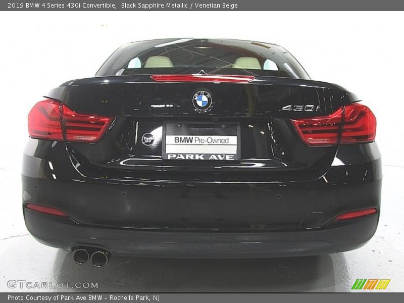 Black Sapphire Metallic / Venetian Beige 2019 BMW 4 Series 430i Convertible