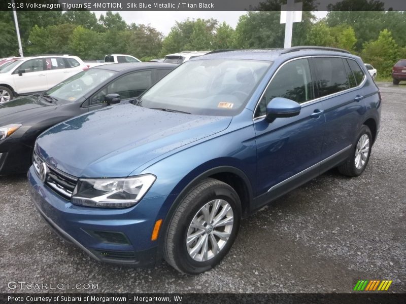 Silk Blue Metallic / Titan Black 2018 Volkswagen Tiguan SE 4MOTION