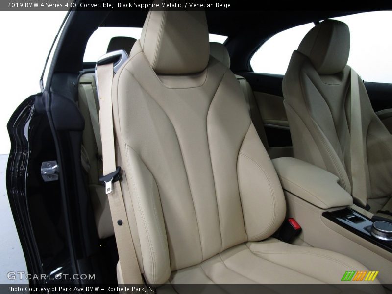 Black Sapphire Metallic / Venetian Beige 2019 BMW 4 Series 430i Convertible