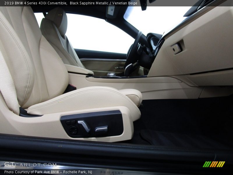 Black Sapphire Metallic / Venetian Beige 2019 BMW 4 Series 430i Convertible