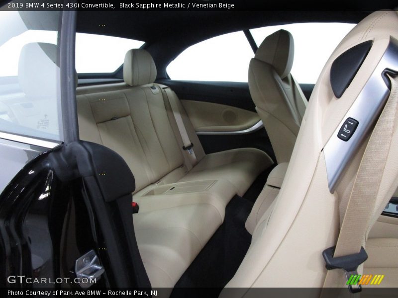 Black Sapphire Metallic / Venetian Beige 2019 BMW 4 Series 430i Convertible