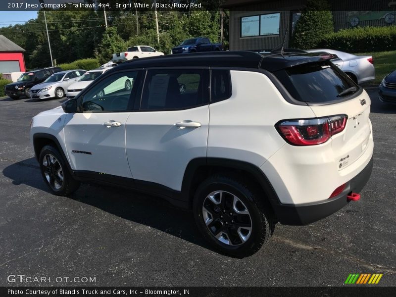 Bright White / Black/Ruby Red 2017 Jeep Compass Trailhawk 4x4