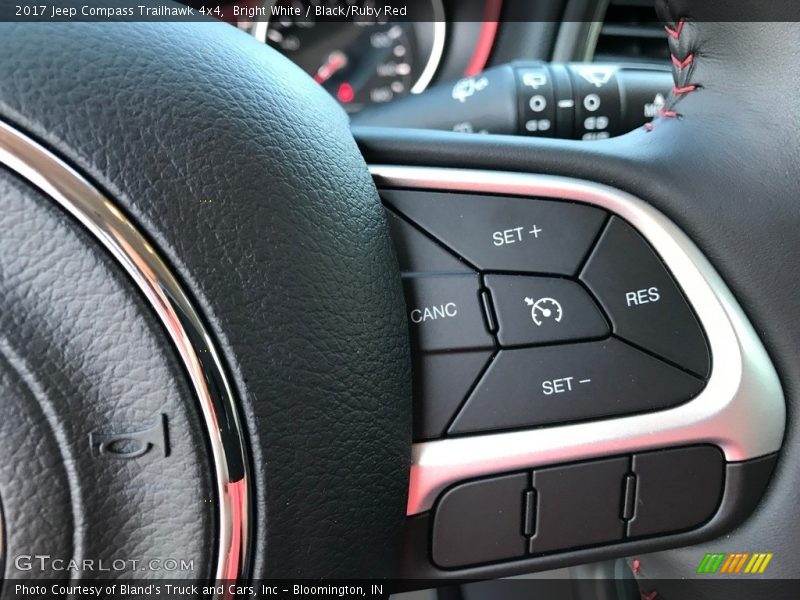 Bright White / Black/Ruby Red 2017 Jeep Compass Trailhawk 4x4