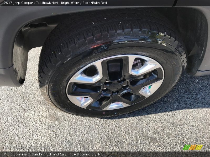 Bright White / Black/Ruby Red 2017 Jeep Compass Trailhawk 4x4