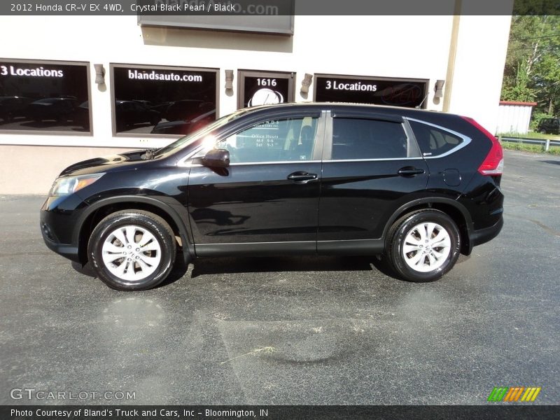 Crystal Black Pearl / Black 2012 Honda CR-V EX 4WD