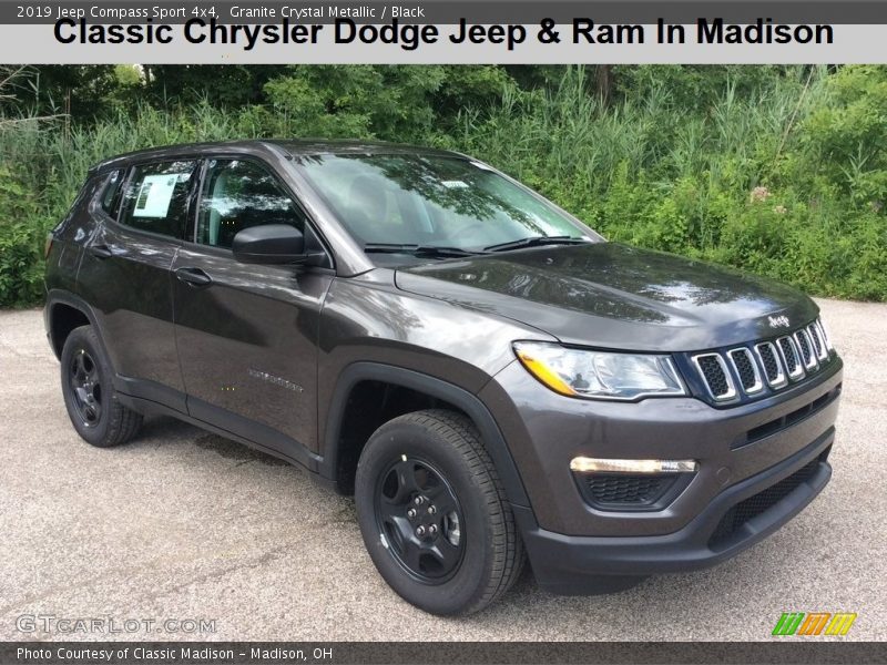 Granite Crystal Metallic / Black 2019 Jeep Compass Sport 4x4