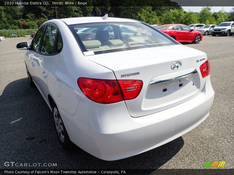 Nordic White / Beige 2010 Hyundai Elantra GLS