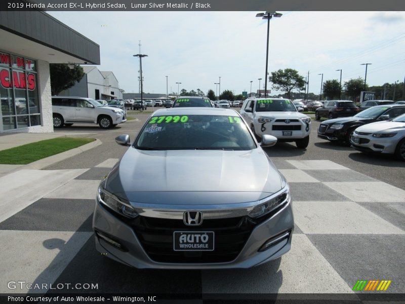 Lunar Silver Metallic / Black 2019 Honda Accord EX-L Hybrid Sedan