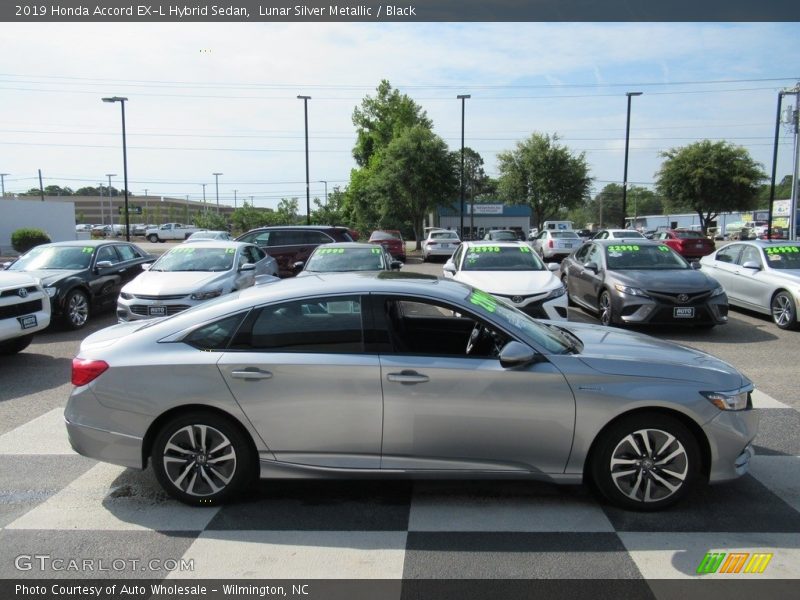 Lunar Silver Metallic / Black 2019 Honda Accord EX-L Hybrid Sedan