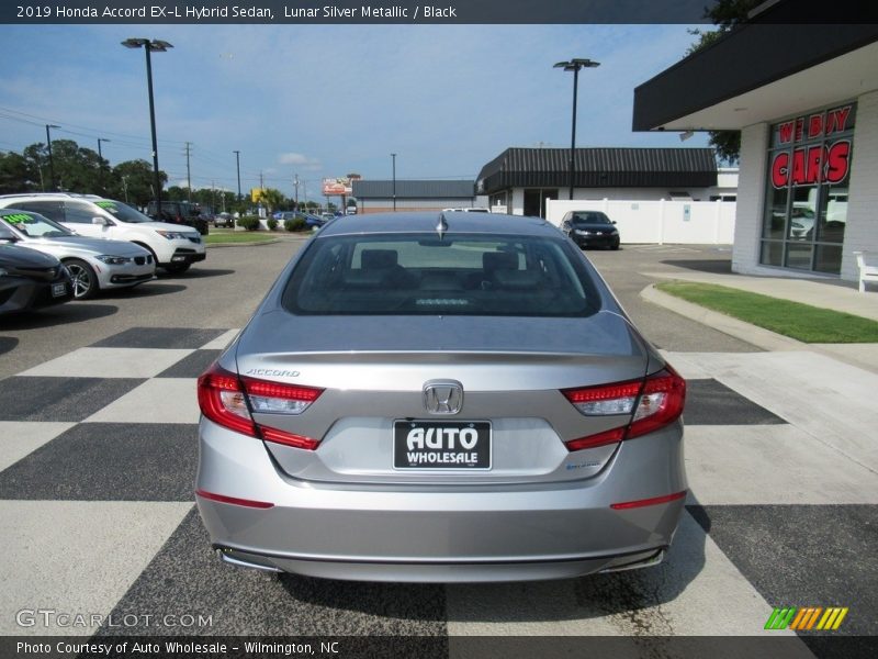 Lunar Silver Metallic / Black 2019 Honda Accord EX-L Hybrid Sedan