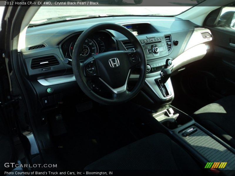 Crystal Black Pearl / Black 2012 Honda CR-V EX 4WD