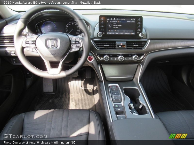 Lunar Silver Metallic / Black 2019 Honda Accord EX-L Hybrid Sedan