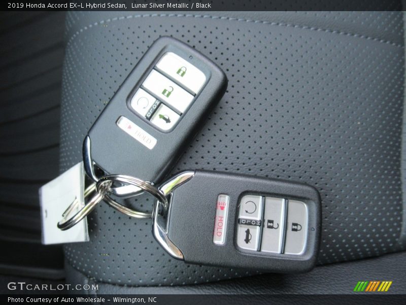 Lunar Silver Metallic / Black 2019 Honda Accord EX-L Hybrid Sedan