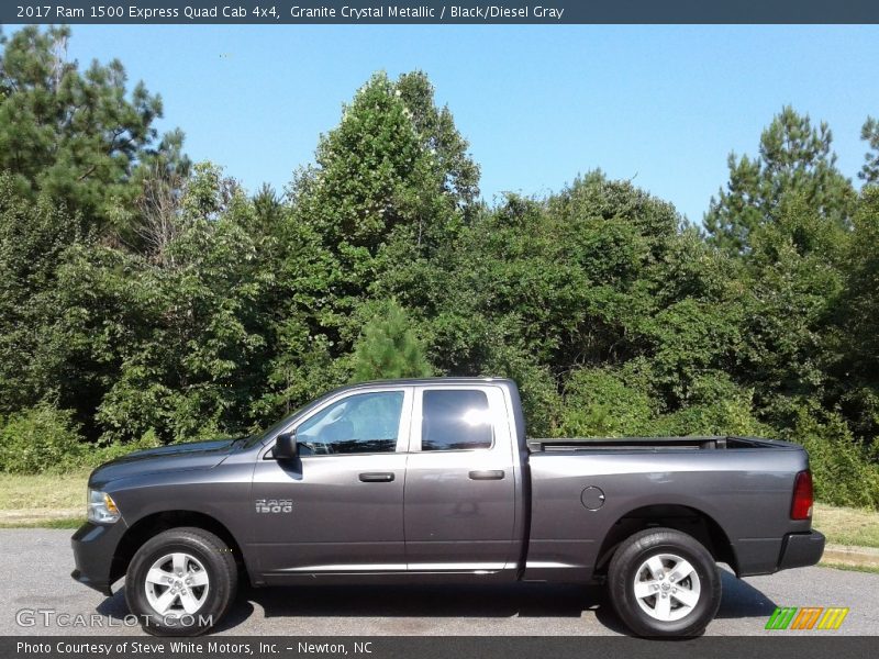 Granite Crystal Metallic / Black/Diesel Gray 2017 Ram 1500 Express Quad Cab 4x4