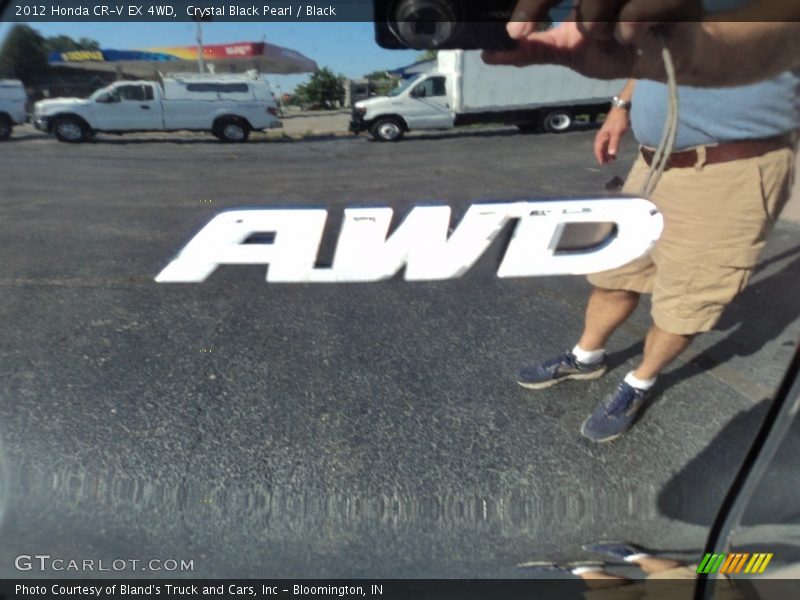 Crystal Black Pearl / Black 2012 Honda CR-V EX 4WD