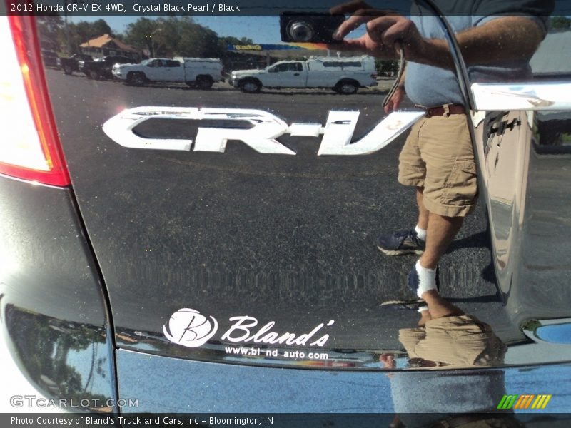 Crystal Black Pearl / Black 2012 Honda CR-V EX 4WD