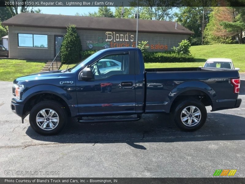 Lightning Blue / Earth Gray 2018 Ford F150 XL Regular Cab