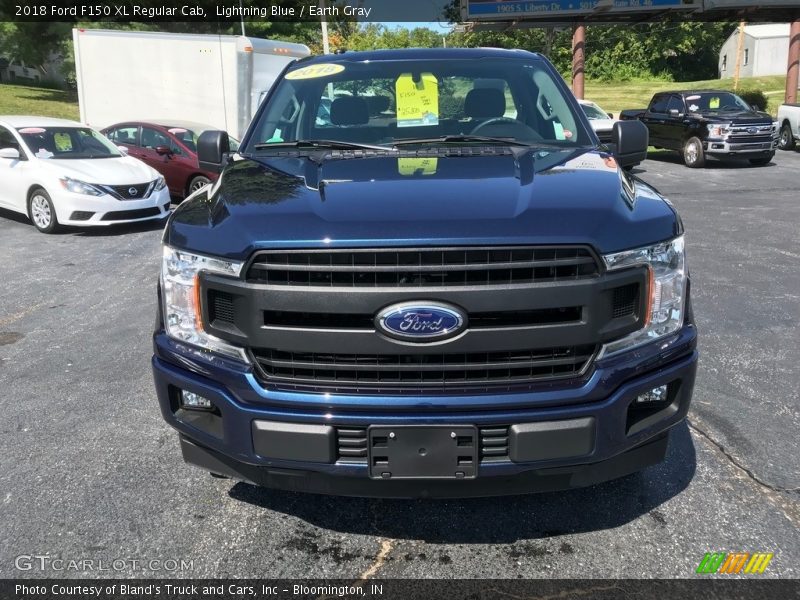 Lightning Blue / Earth Gray 2018 Ford F150 XL Regular Cab