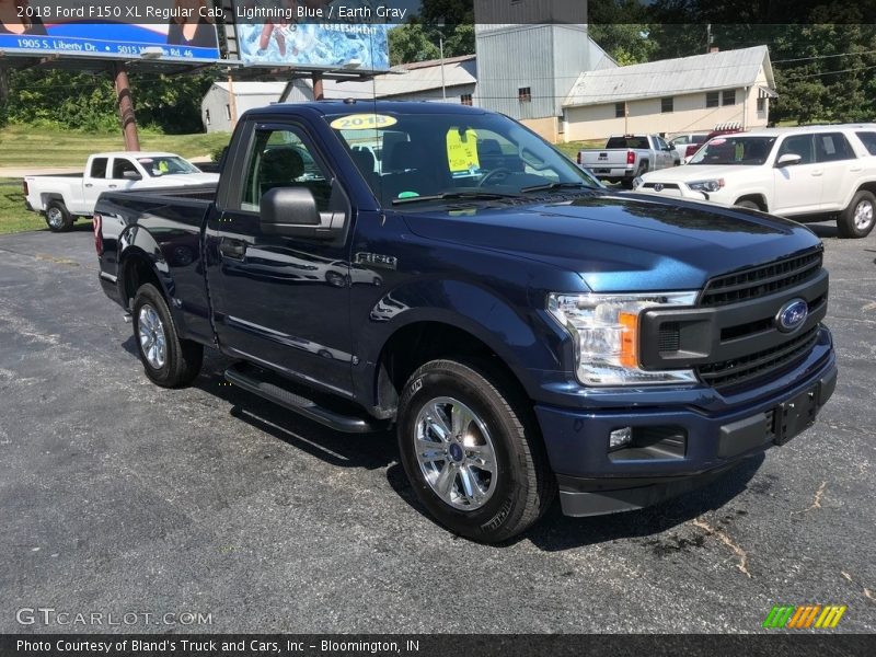 Lightning Blue / Earth Gray 2018 Ford F150 XL Regular Cab