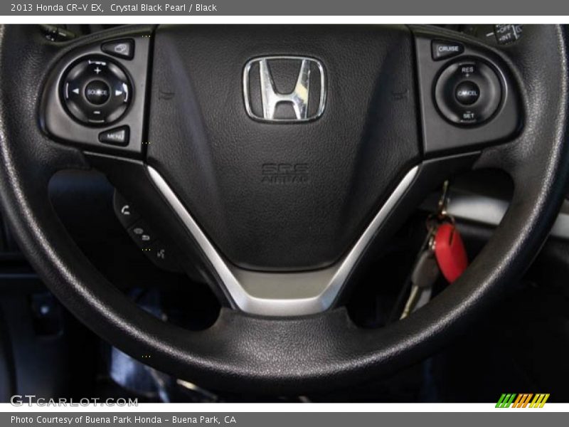 Crystal Black Pearl / Black 2013 Honda CR-V EX