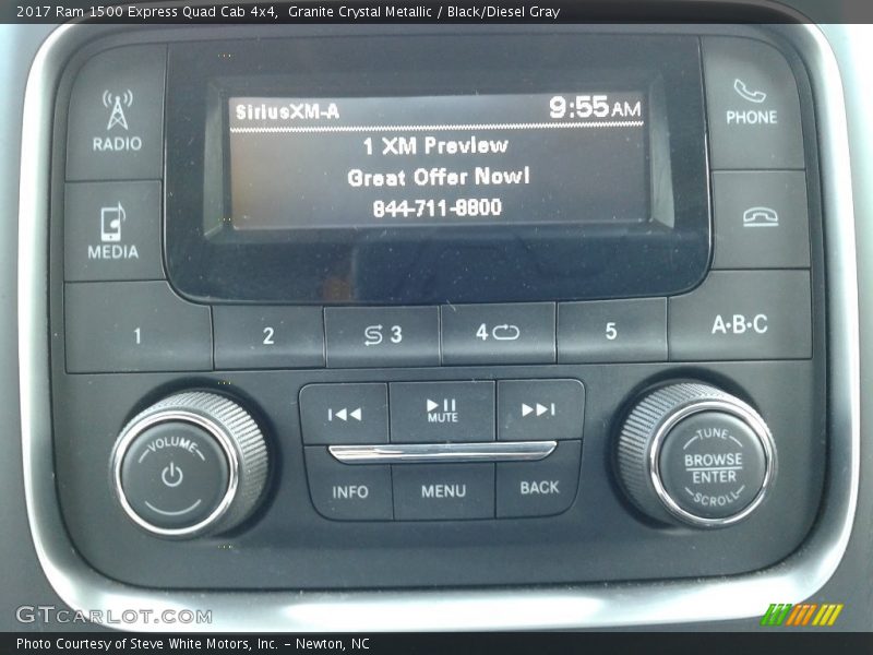Granite Crystal Metallic / Black/Diesel Gray 2017 Ram 1500 Express Quad Cab 4x4