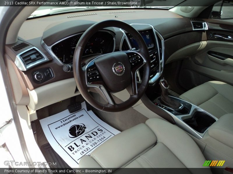 Platinum Ice Tricoat / Shale/Brownstone 2013 Cadillac SRX Performance AWD