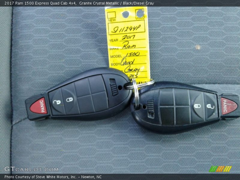 Granite Crystal Metallic / Black/Diesel Gray 2017 Ram 1500 Express Quad Cab 4x4