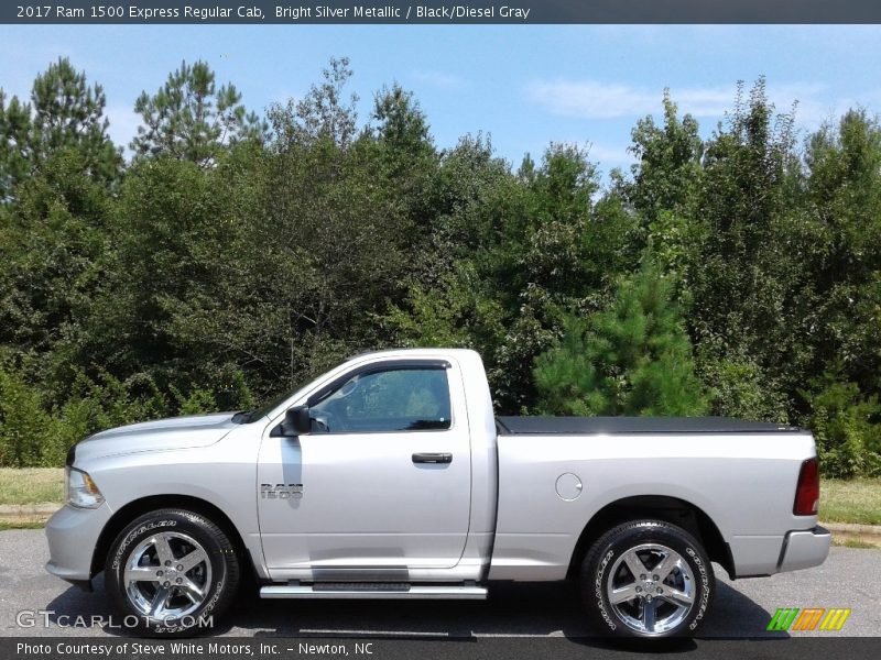 Bright Silver Metallic / Black/Diesel Gray 2017 Ram 1500 Express Regular Cab