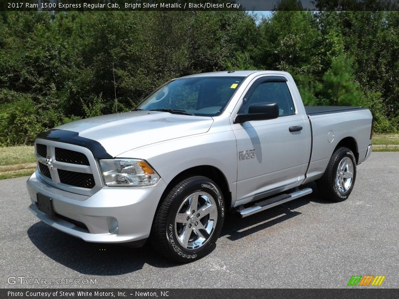 Bright Silver Metallic / Black/Diesel Gray 2017 Ram 1500 Express Regular Cab