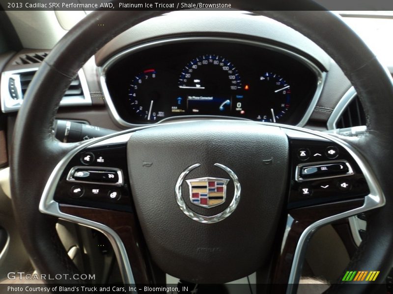 Platinum Ice Tricoat / Shale/Brownstone 2013 Cadillac SRX Performance AWD