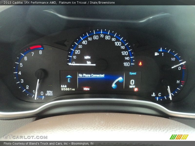 Platinum Ice Tricoat / Shale/Brownstone 2013 Cadillac SRX Performance AWD