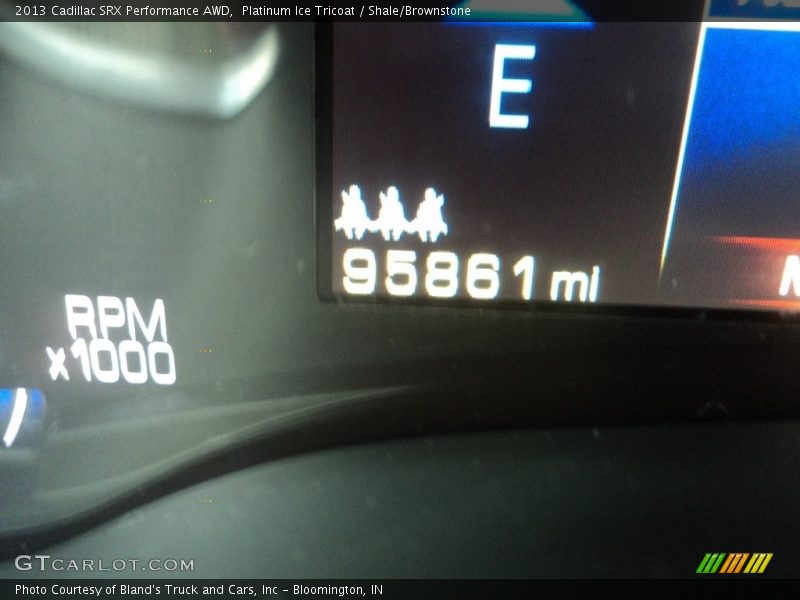 Platinum Ice Tricoat / Shale/Brownstone 2013 Cadillac SRX Performance AWD