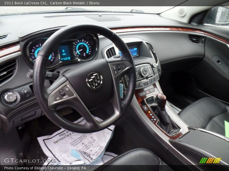 Carbon Black Metallic / Ebony 2011 Buick LaCrosse CXL