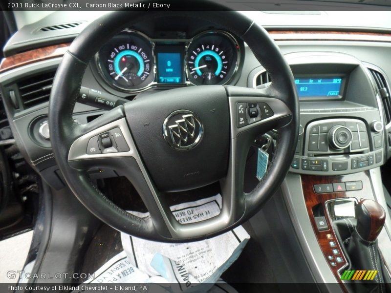 Carbon Black Metallic / Ebony 2011 Buick LaCrosse CXL