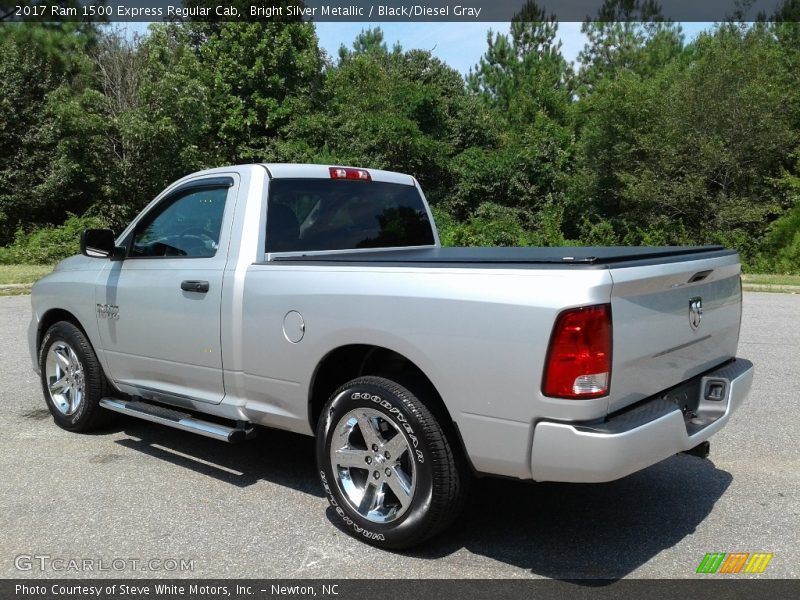 Bright Silver Metallic / Black/Diesel Gray 2017 Ram 1500 Express Regular Cab