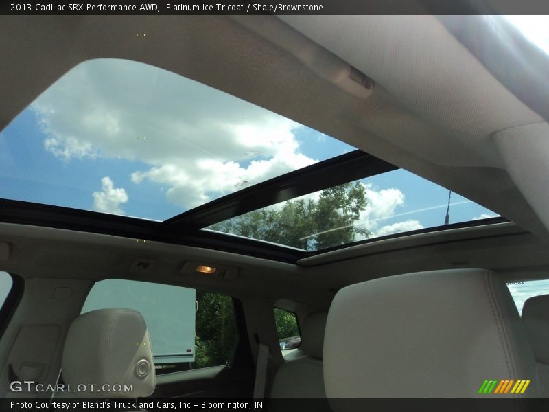 Platinum Ice Tricoat / Shale/Brownstone 2013 Cadillac SRX Performance AWD