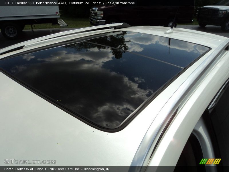 Platinum Ice Tricoat / Shale/Brownstone 2013 Cadillac SRX Performance AWD