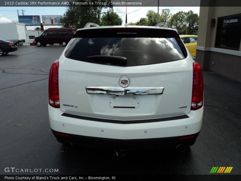 Platinum Ice Tricoat / Shale/Brownstone 2013 Cadillac SRX Performance AWD