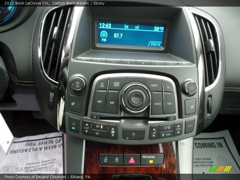Carbon Black Metallic / Ebony 2011 Buick LaCrosse CXL
