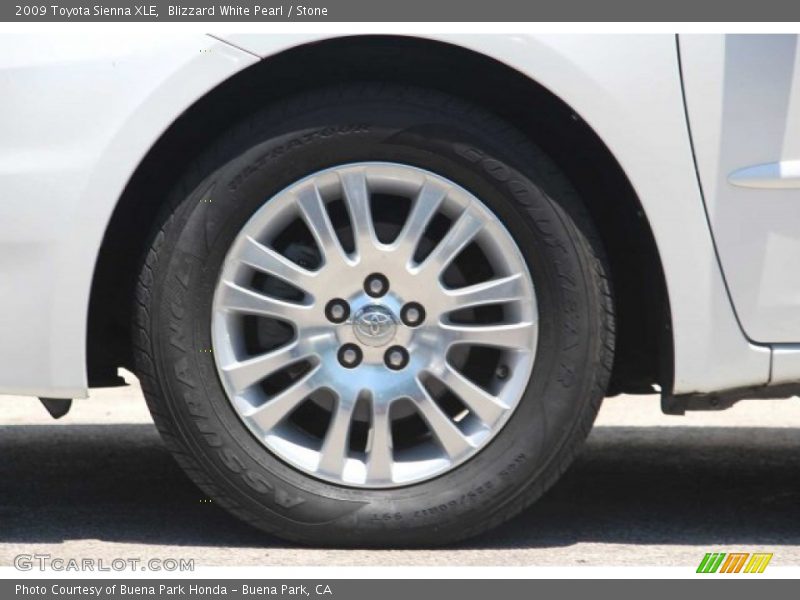 Blizzard White Pearl / Stone 2009 Toyota Sienna XLE
