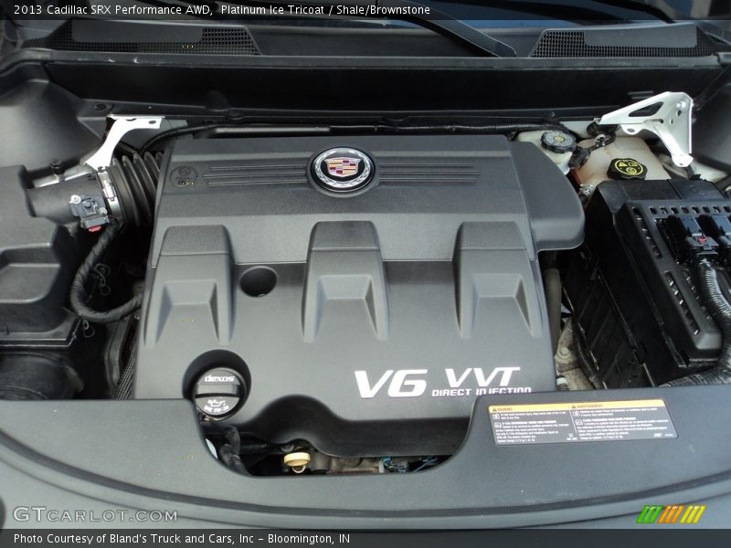 Platinum Ice Tricoat / Shale/Brownstone 2013 Cadillac SRX Performance AWD