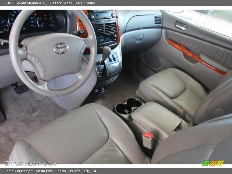 Blizzard White Pearl / Stone 2009 Toyota Sienna XLE