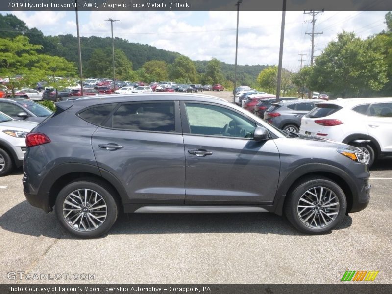 Magnetic Force Metallic / Black 2019 Hyundai Tucson SEL AWD