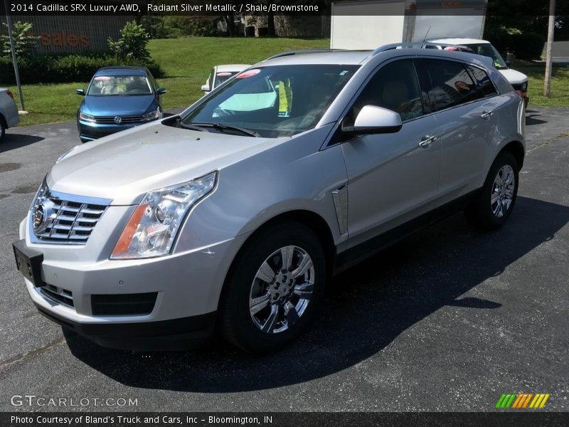 Radiant Silver Metallic / Shale/Brownstone 2014 Cadillac SRX Luxury AWD