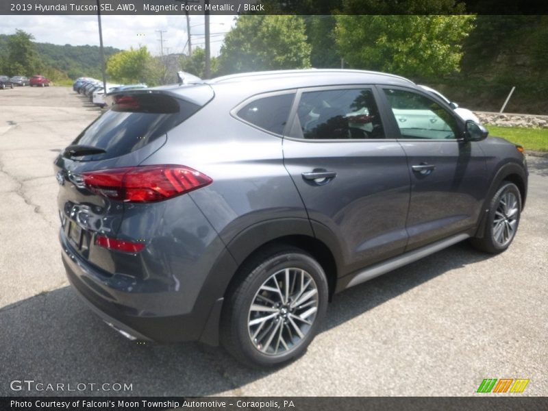 Magnetic Force Metallic / Black 2019 Hyundai Tucson SEL AWD
